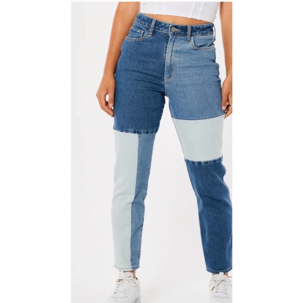 Colorblock Denim Jeans